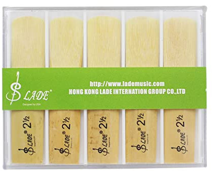 Blätter für Altsaxophon (Stärke 2,5) mit transparenter Hülle, 10 Stück