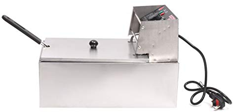 Electric Deep Fat Fryer 10 L Metal Deep Fat Fryer 42.5 * 30 * 28.5cm Easy Clean and Adjustable Temperature Control Deep Fryer
