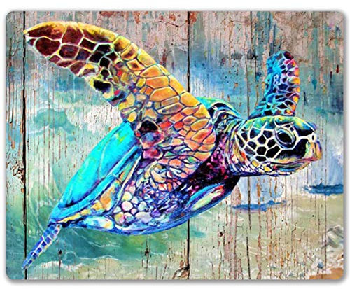 SHALYSONG Turtle Decoration Accessories Gift, Non-Slip Rubber Mouse Pad for Laptop