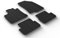 Gledring Satz Gummimatten kompatibel mit Dacia Sandero III 2020- inkl. Stepway (T Profil 4-teilig + Montage-clips)