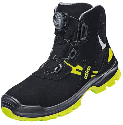 Atlas FLASH 8255 XP BOA ESD knöchelhoher Sicherheitsschuh S3 Aluminiumkappe XP metallfreie Durchtritthemmung SportLine-Obermaterial BOA Fit-System Wie38