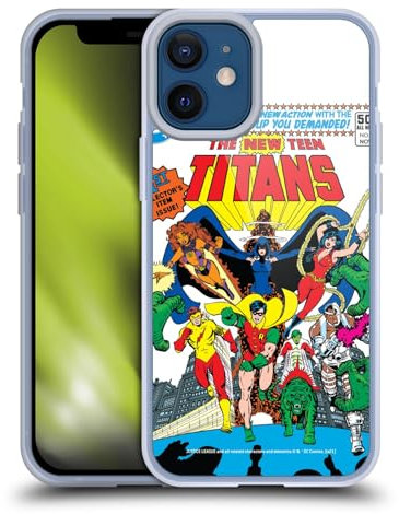 Head Case Designs Offizielle Justice League DC Comics Neue #1 Gruppe Teen Titans Comic-Kunst Gelhülle [Militärischer Schutzgrad] Kompatibel Mit Apple iPhone 12 Mini Und Kompatibel Mit MagSafe