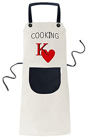 offbb El Rey del amor Delantal de bolsillo de cocina