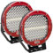 Willpower 2PCS Phare de Travail LED 23cm 9'' 294W Rond Projecteur 12V 24V Feux Antibrouillard Spot Longue Portée Etanche IP67 pour 4x4 Voiture Camion Tracteur SUV Bateau Quad Vehicule Rouge
