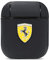 Custodia per AirPods Ferrari in nero su pista, compatibile con Apple AirPods 1 e AirPods 2, custodia protettiva in pelle PU, antiurto, ricarica wireless e logo in metallo firma