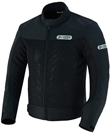 BI ESSE Giacca Moto Estiva Traforato interno Impermiabile Sfodrabile Con Protezioni livello A (IT, Testo, XS, Regular, Regular, NERO)