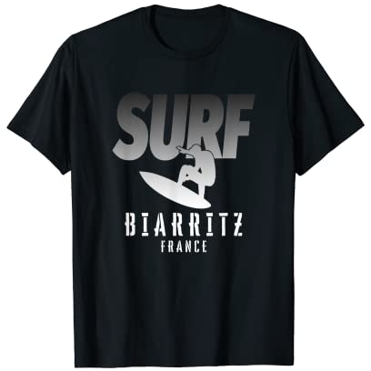 Surf Biarritz, Surfen Biarritz in Frankreich, Cool Surfer T-Shirt