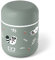 monbento - Klein Thermobehälter für Essen Kinder MB Capsule Raccoon - Waschbär - Auslaufsicher & Lebensmittelbehälter - Klein Lunchbox Hält Speisen bis zu 5 Stunden Warm/Kalt - Thermo Lunchbox - Grün