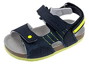 Chicco Garçon Triple réglage Sandales réglables à Double Velcro, Bleu (2), 26 EU