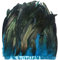 keland 1 Meter Lang und 9 Zoll Breit Hahn Federborte Feather Fringe Trim DIY Feder Cape Schal Rock Halloween Kostüme Dekoration (A-Blau)