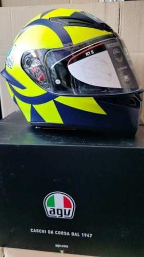 AGV K-1 S Soleluna 2018 Helm (Blue/Yellow,M (57/58))