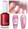 Ozzeal Cat Eye UV Gel Nagellack, 15ML Rosa Crystal Magnetischer Katzenauge UV Nagellack Frühling Sommer Glitter Gel Nagellack Holographisch Shimmer Gel Nail Polish Soak Off UV Led