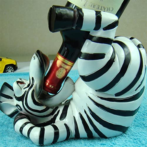 Zebra Puppe Flaschenhalter Dekoration Harz Tier Kelch Glas Kleiderbügel Weinzubehör