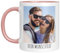 TassenTicker - Tasse selber gestalten - mit Bild und Foto - Personalisiert - Fototasse - bedrucken lassen - Geschenk - Werbetasse - Firmentasse - Logo (Rosa)