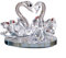 EpheyFIF for CRYSTAL Schwan Hochzeit für Paare, klare Figur, Ornamente für Wohnzimmer (1 Stück) (weiß)