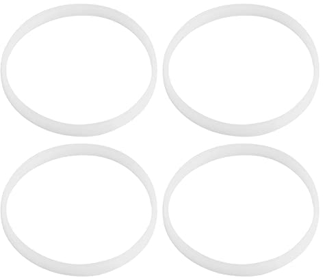 10cm Blender Gaskets,Silicone Replacement Seal Rings,Rubber Gasket Seal Rubber Seal Juicer Seal Ring,White Rubber Sealing O Ring Gasket for Juicer Blender Replacement Seals