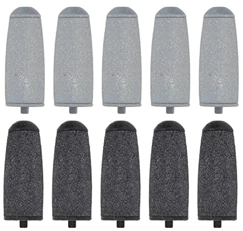 10 Stück Elektrische Fußschleifer-Ersatzköpfe, Professionelle Elektrische Fußfeilen-Ersatzrollen, Grobe und Feine Nachfüllköpfe, Zubehör für Elektrischen Fuß-Hornhautentferner