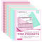 8 Stück Discbound Trennblätter Briefgröße Disc Planer 2 Taschen passend für 21,6 x 27,9 cm Papier Disc Notizbuch mit Taschen 11 Disc Ordner Disc Disc für Büro Zuhause Schule (8)