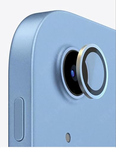 GIOPUEY [Protection Complète Caméra Arrière Protecteur Compatible avec iPad Air 11/13 2024/Air 6, [Double Protection] Metal + Verre Trempé, Verre Trempé Camera - Blue