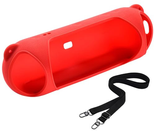 Silikonhülle, kompatibel mit kabellosen Bluetooth-Lautsprechern von Beats Pill (rot)