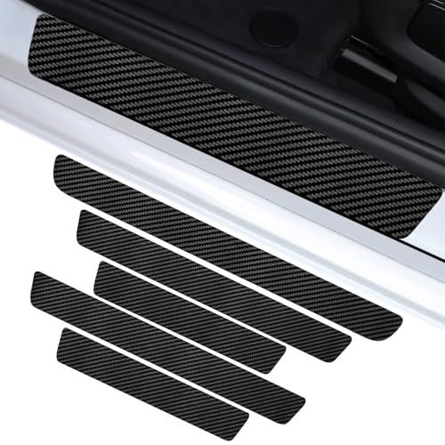 WUDILIYI 5 Stück Auto Carbon Fiber Einstiegsleisten für BMW 6 Series Gran Turismo (G32), Auto Türschweller Schutz Styling SzubehöR Einstiegsleisten Kratzschutz