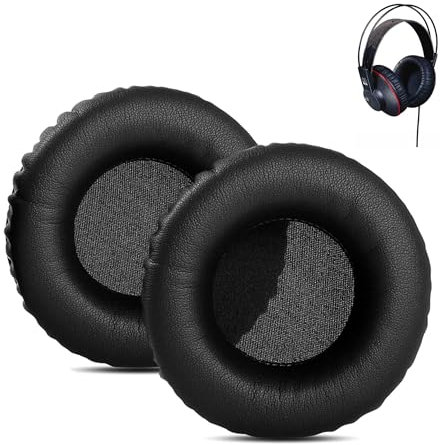 XRHTONG K301 Ersatz Ohrpolster Kompatibel mit AKG K-301 K301 K 301 Kopfhörer Ohrpolster Kissen (Proteinleder/Memory-Schaum)