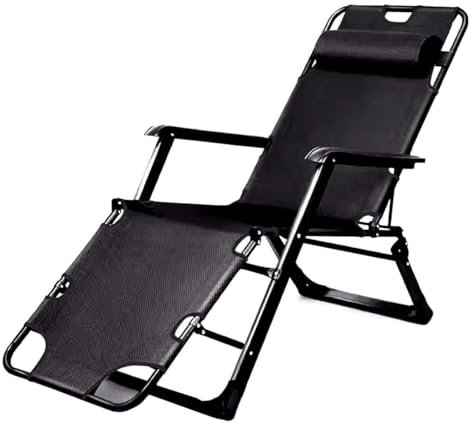 Tumbona plegable portátil con correa para jardín, patios, piscinas, camping, playa, tumbona para uso en interiores y exteriores