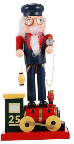Garneck Adorabile Figurina Di Riparazione Nutcracker Legno Per Decorazioni Natalizie e Festive Decorazione Da Tavolo Per Casa e Feste