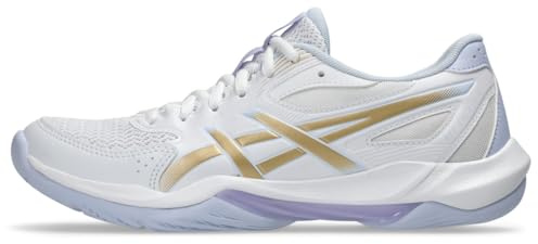ASICS Damen Gel-Rocket 12 Volleyballschuhe, Weiß/Champagner, 42 EU