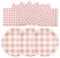 EVYIENEN 50PCS Light Pink Scalloped Paper Plates and Napkins Set,25x7inch Paper Plates & 25x6.5inch Napkins Disposable Party for Birthday Baby Shower Party Supplies