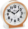 Wecker ohne Ticken geräuscharm mit Licht Snooze Quarz Analog - 2173/18 (Rosegold/Weiß)