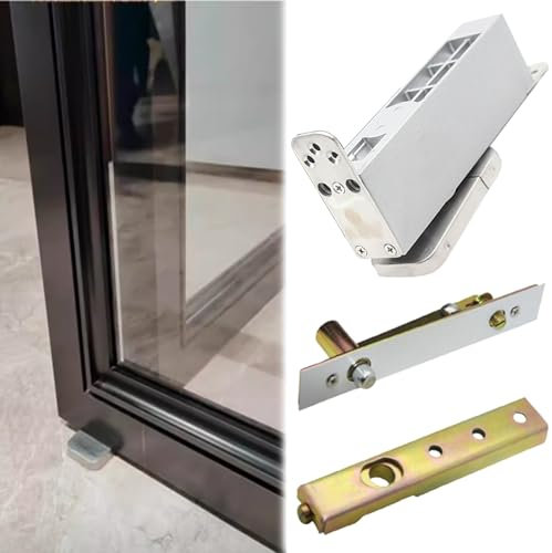 AMUFJJ Muelle de Suelo Bisagra De Suelo Hidráulica De 150 Kg, Cierrapuertas De Un Solo Cilindro para Vidrio O Madera, Ideal para Centros Comerciales, Hoteles Y Hospitales.