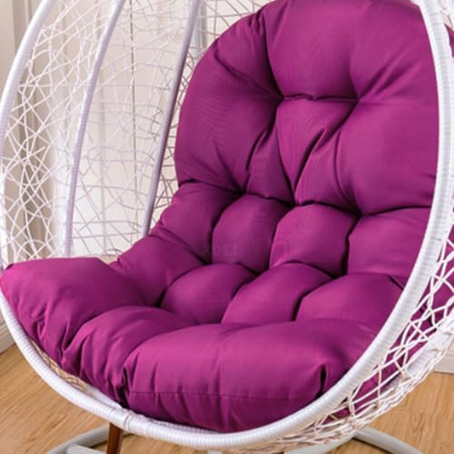 Aocase Hängesessel Kissen, Polster Outdoor Wasserdicht Hängeschaukel Kissen Dicke Weiche Indoor Möbel Liege Matte für Hängekorb Schaukel Korb Gartenstuhl Hängestuhl Ersatzkissen,Lila,120×80cm