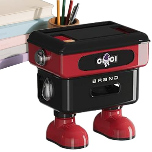 Schreibtischständer für Roboter, modernes Gehäuse, 30,5 x 20,3 cm, ordentlicher Draht-Organizer, platzsparender Regaleinsatz, ästhetische Technik, glattes Dock, für Zuhause, Arbeitsbereich, TV-Gerät
