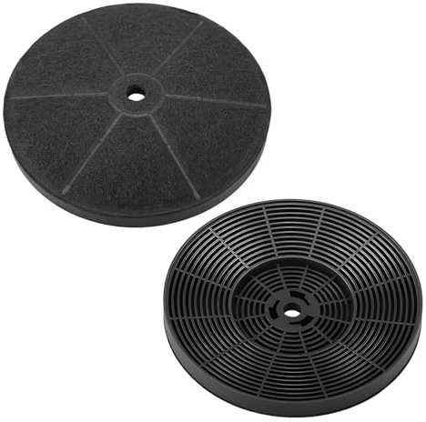 2 Pcs Carbon Filter for Cooker Hood 175MM for CDA SIA SIA2 CHA15 | Carbon Charcoal Filter Vent Recirculating Extractor Fans for ECA60 EVA70 EAG91 CGH100 AGL61 & More Active Odour Grease Filter