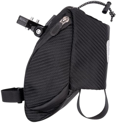Xcase Fahrrad-Taschen: Reflektierende Fahrrad-Satteltasche mit Flaschenhalter, ca. 1 Liter (Reflektierende Fahrradtasche, Faltrad Satteltasche)