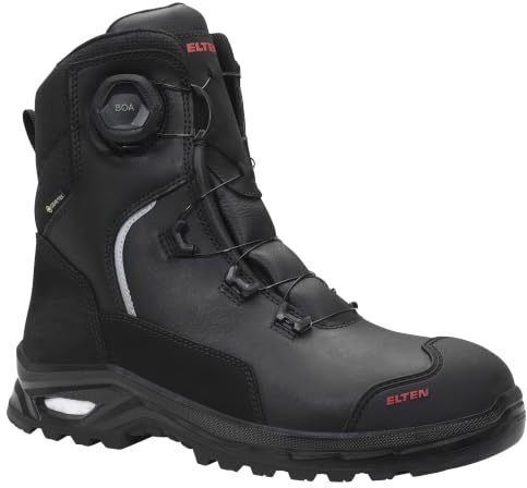 ELTEN KABRU XXP Pro BOA GTX black High ESD S3S WR | Sicherheitsschuhe für Damen & Herren, GORE-TEX, Stahlkappe, leicht, atmungsaktiv