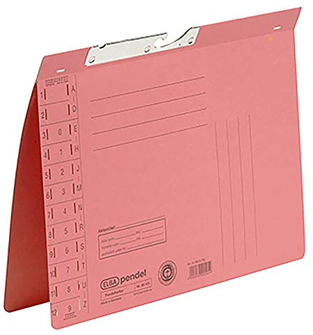 ELBA Pendelhefter, DIN A4, Manilakarton, 320 g/qm, rot