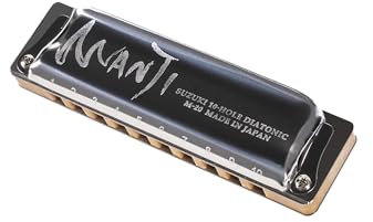 Suzuki Manji (M-20) Diatonic Harmonica in D, mehrfarbig