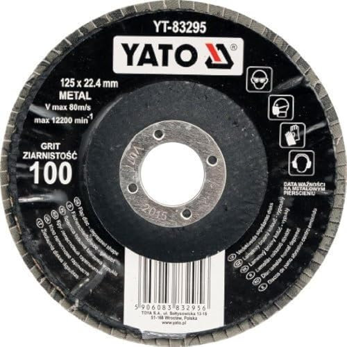 Yato yt-83291 – Disque à lattes – deprimidas de fibre de verre de forme que respaldan la Arena 125 mm 36