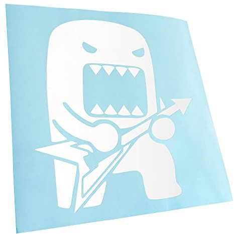 - Autoaufkleber - Rock Domo mit Gitarre Aufkleber für Auto, Laptop, Fahrrad, LKW, Motorrad mehrfarbig JDM Decal Racing