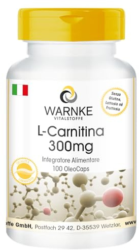L-Carnitin 300mg - 100 Licaps - schluckfreundlich - hochdosiert - Carnipure flüssig | Warnke Vitalstoffe - Deutsche Apothekenqualität