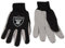 WinCraft NFL Oakland Raiders Two-Tone Gloves, Black/Gray