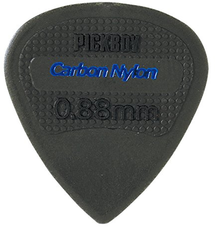 Pickboy Kante, scharfe Spitze, Carbon/Nylon, 0,88 mm, 10 Plektren