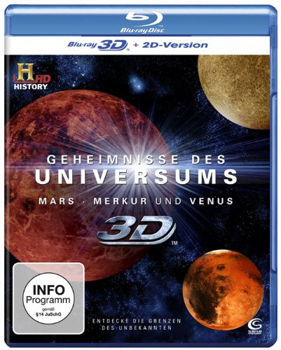 Geheimnisse des Universums - Mars/Merkur und Venus [3D Blu-ray]