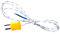 Thermoelement -50... +250°C, Typ-K Anschluss, Thermocouple, Temperaturfühler, Messperle für Thermometer und Multimeter
