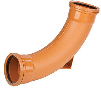 Wavin Osma 87.5 degree rest bend for 110mm drain pipe 4D581