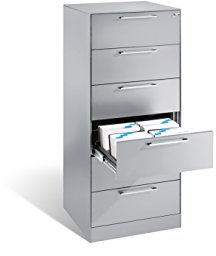 Stahl-Schubladenschrank Asisto als Karteischrank