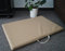 Hundematte Hundematratze Matte beidseitig Kunstleder Schaumstoff 3 cm (90 cm X 60 cm, beige)