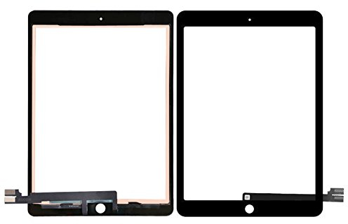 Bucom Display Glas kompatibel mit ipad Pro A1673 A1674 A1675 Touch Screen Front Ersatz Scheibe Digitizer Schwarz 9.7